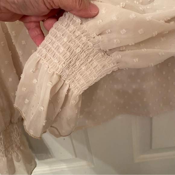 NWT Lulus Darlena‎ Swiss dot sheer top Size S - Picture 3 of 10